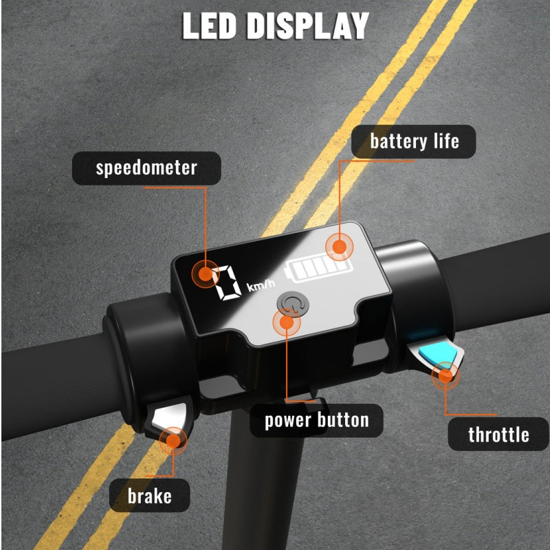 Simate S5 6,5" Elektroroller für Kinder faltbar farbenfrohe Karosseriebeleuchtung 130W Motor 24V 2,5Ah Batterie (Neu)