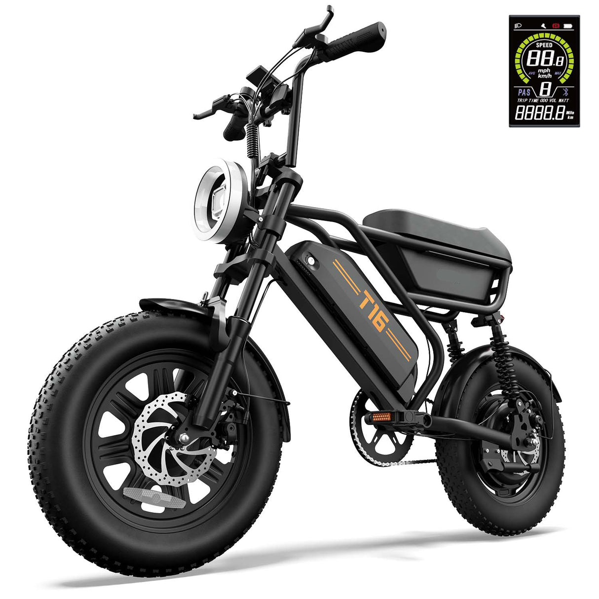 URLIFE T16 16" Offroad-Elektrofahrrad 250W Motor 48V 13Ah Batterie