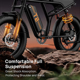 URLIFE T2 20" Off-Road Elektrofahrrad 250W Motor 48V 15.6Ah Batterie