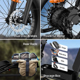 URLIFE T2 20" Off-Road Elektrofahrrad 250W Motor 48V 15.6Ah Batterie