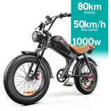 EMOKO C93 20" Fetter Reifen Offroad-Elektrofahrrad 1000W Motor 48V 20Ah Batterie