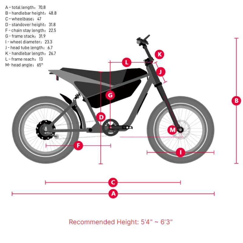 Himiway C5 20" Elektromotorrad 750W Motor 48V 20Ah Batterie