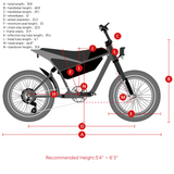 Himiway C5 20" Elektromotorrad 750W Motor 48V 20Ah Batterie