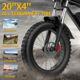YVY C20Max(Q20 Pro) 20" Fat Tires Elektrofahrrad 1000W*2 Motor 52V 20Ah Dual Batterie