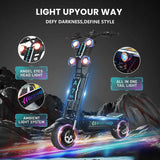 GLEERIDE A7 MAX 13" Offroad Elektroroller 2*5000W Motors 72V 50Ah Batterie