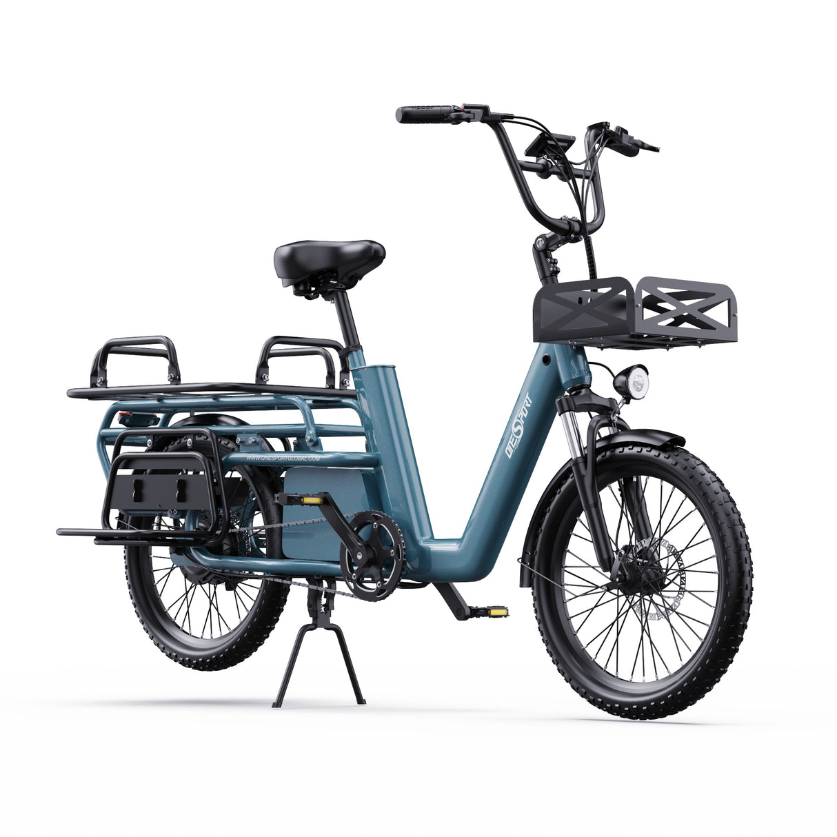 ONESPORT OT01 20" Step-Through Longtail Cargo Elektrofahrrad 650W Motor 48V 27Ah Batterie