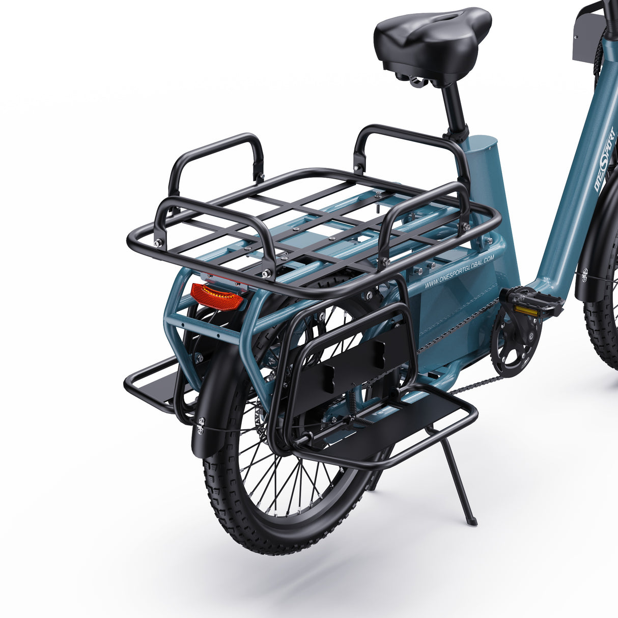 ONESPORT OT01 20" Step-Through Longtail Cargo Elektrofahrrad 650W Motor 48V 27Ah Batterie