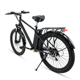 Schwarzes OneSport OT13 Mountain-E-Bike, 26-Zoll-Geländereifen, bürstenloser 250-350-W-Motor, 48-V-15-A-Ithium-Batterie