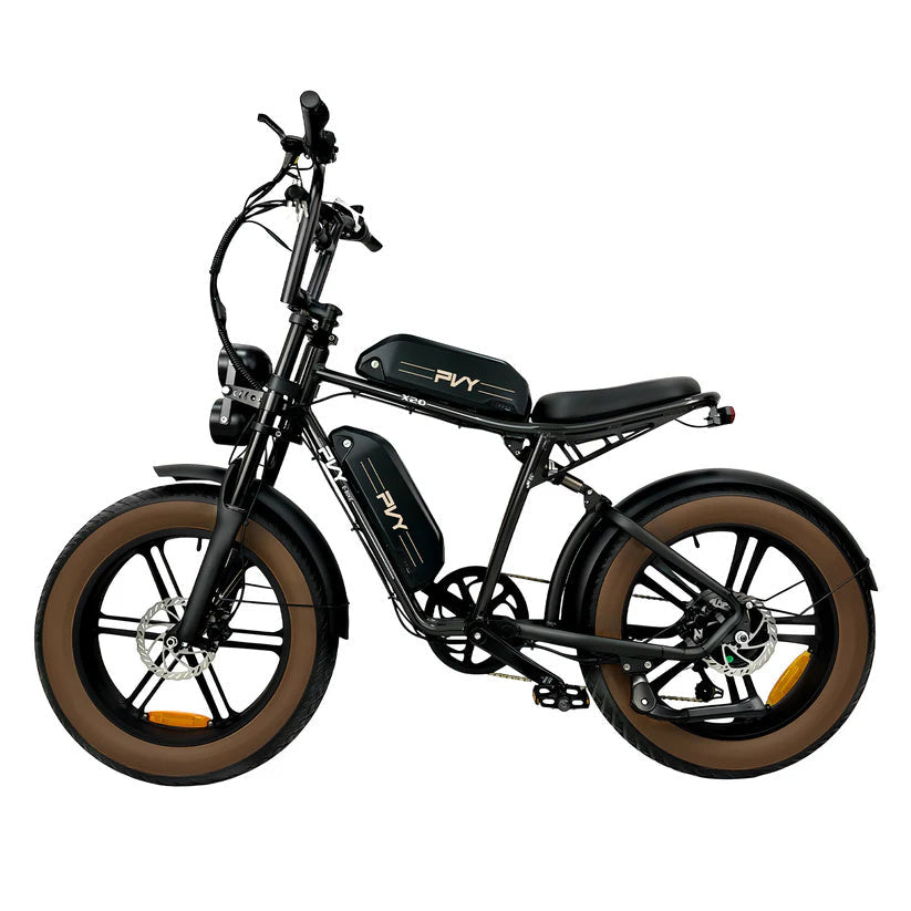 PVY X20 20" Fat Tire Electric Dirt Bike 250W Moottori 48V 30Ah Akku