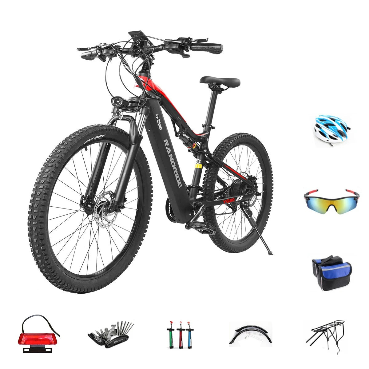 RANDRIDE YG90B 27,5" E-Mountainbike 1000W Motor 48V 17Ah Batterie