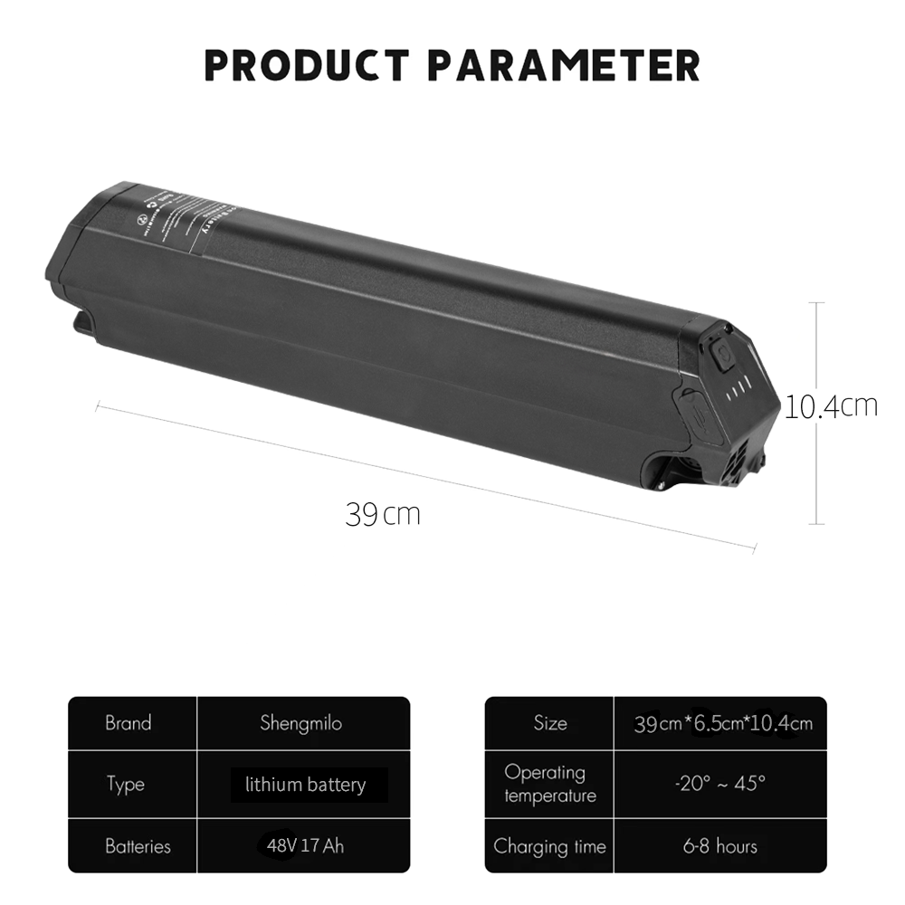 SHENGMILO S600 48V 17AH Lithiumbatterie